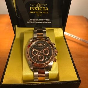 Two Tone Rose Gold Invicta Watch